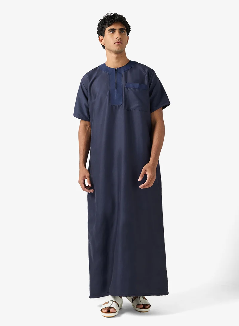 Robert Wood  Round Neck Classic Thobe for Men | Best Price UAE